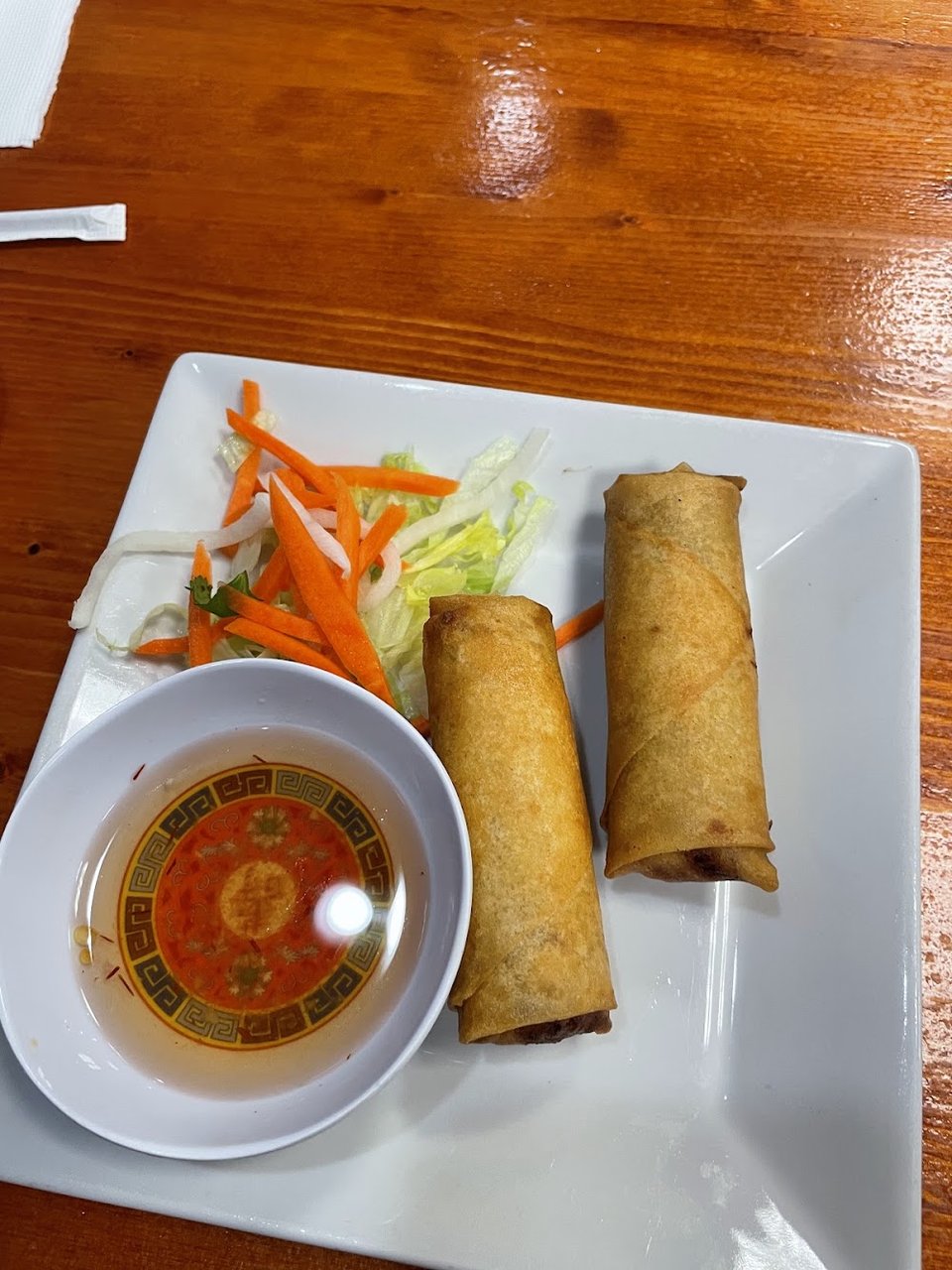 Fried Egg Rolls with Dipping Sauce