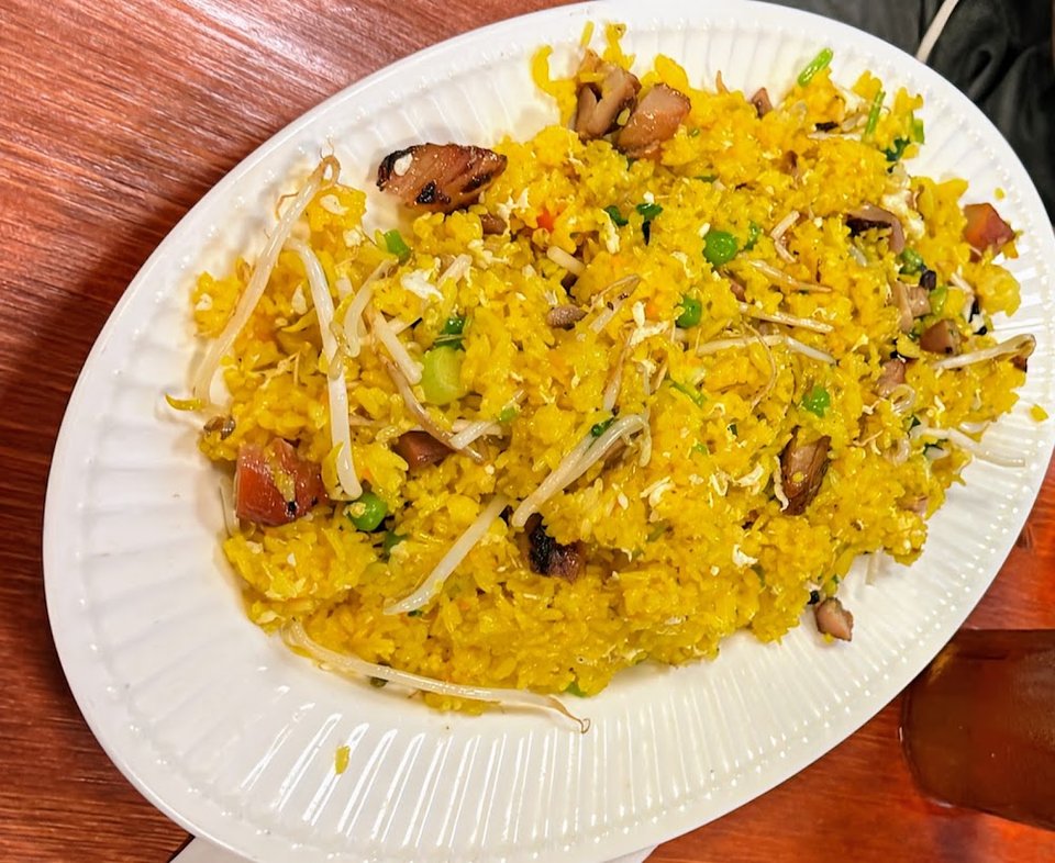 Stir Fried Yellow Rice Dish